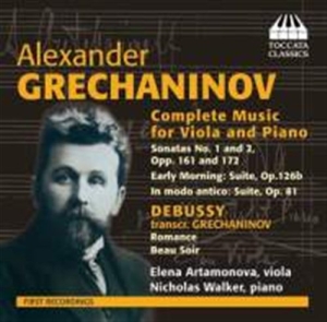Grechaninov - Works For Viola & Piano in the group Externt_Lager /  at Bengans Skivbutik AB (1022248)