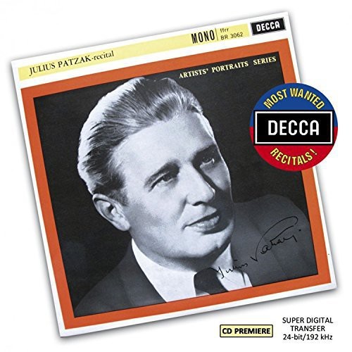 Patzak Julius - Recital in the group CD / Klassiskt at Bengans Skivbutik AB (1055042)