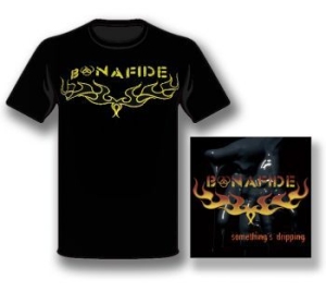 Bonafide - Something Dripping + T-Shirt (S) in the group CD / Hårdrock,Pop-Rock,Svensk Musik at Bengans Skivbutik AB (1093191)