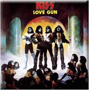 Kiss - Kiss - Fridge Magnet: Love Gun Album in the group CDON - Exporterade Artiklar_Manuellt / Merch_CDON_exporterade at Bengans Skivbutik AB (1129633)