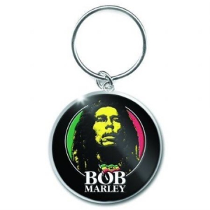 Bob Marley - Bob Marley Logo Face Keychain in the group Minishops / Bob Marley at Bengans Skivbutik AB (1556217)