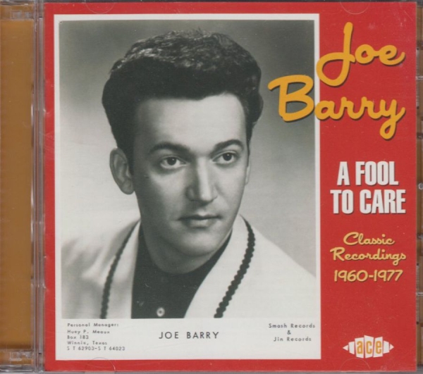 Barry Joe - A Fool To Care: Classic Recordings in the group CD / Pop at Bengans Skivbutik AB (1811476)