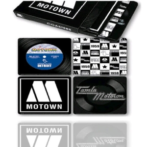 Motown - Motown Coasters 4 pack in the group MERCHANDISE / Merch / RnB-Soul at Bengans Skivbutik AB (188398)