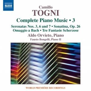 Togni Camillo - Complete Piano Music, Vol. 3 in the group Externt_Lager /  at Bengans Skivbutik AB (1946646)