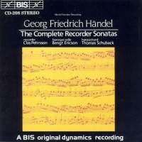 Handel George Frideric - Complete Recorder Sonatas in the group Externt_Lager /  at Bengans Skivbutik AB (2006410)