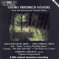 Handel George Frideric - Neun Deutschen Arien in the group Externt_Lager /  at Bengans Skivbutik AB (2007183)