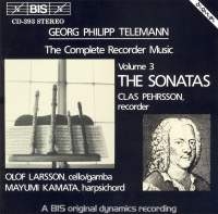 Telemann Georg Philipp - Complete Recorder Music Vol3 in the group Externt_Lager /  at Bengans Skivbutik AB (2007396)