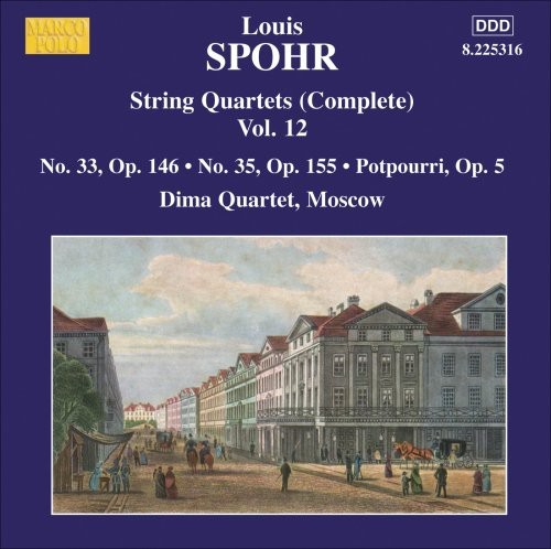 Spohr Louis - String Quartets Vol. 12 in the group CD / Klassiskt at Bengans Skivbutik AB (2007581)