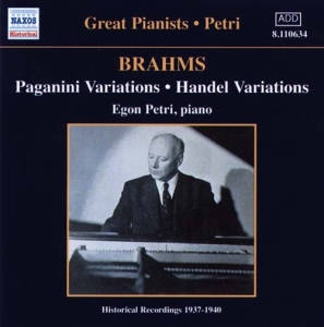 Brahms Johannes - Paganini Variations in the group Externt_Lager /  at Bengans Skivbutik AB (2010000)