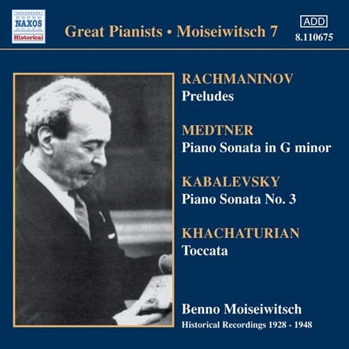 Various - Moiseiwitsch Vol 7 in the group CD / Bestsellers at Bengans Skivbutik AB (2010364)