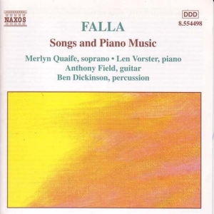 Falla Manuel De - Vocal & Piano in the group CD at Bengans Skivbutik AB (2010772)