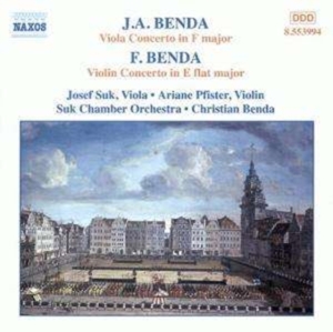 Benda J/Benda F - Viola & Violin Concertos in the group Externt_Lager /  at Bengans Skivbutik AB (2010885)