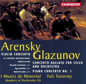 Arensky / Glazunov - Concertos in the group Externt_Lager /  at Bengans Skivbutik AB (2013145)