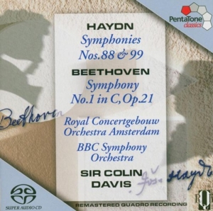 Haydn/Beethoven - Symphonies Nos 88 & 99 Symphony No in the group MUSIK / SACD / Klassiskt at Bengans Skivbutik AB (2036388)