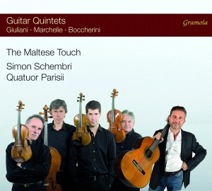 Quatuor Parisii Simon Schembri - The Maltese Touch - Guitar Quintets in the group Externt_Lager /  at Bengans Skivbutik AB (2298908)