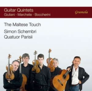 Quatuor Parisii Simon Schembri - The Maltese Touch - Guitar Quintets in the group Externt_Lager /  at Bengans Skivbutik AB (2298908)