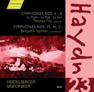 Heidelberger Sinfoniker Benjamin S - Haydn 23 in the group Externt_Lager /  at Bengans Skivbutik AB (2389730)