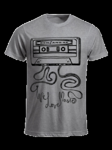 Bengans Tape -  T-Shirt Grey (S) in the group CDON - Exporterade Artiklar_Manuellt / T-shirts_CDON_Exporterade at Bengans Skivbutik AB (2474989)