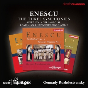 Bbc Philharmonic Orchestra Gennady - Enescu: The Three Symphonies (3 Cd) in the group Externt_Lager /  at Bengans Skivbutik AB (2495080)