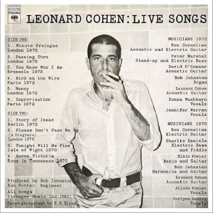 Cohen Leonard - Leonard Cohen: Live Songs in the group VINYL / Pop-Rock,Övrigt at Bengans Skivbutik AB (2549549)