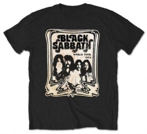 Black Sabbath - T-shirt World Tour 78 Cream T Shirt in the group OTHER / Merch T-shirts / Classic Tours at Bengans Skivbutik AB (2626163)