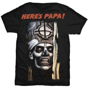 Ghost Here's Papa Men's Black T Shirt: Small - T-shirt S in the group Campaigns / BlackFriday2020 at Bengans Skivbutik AB (2626242)