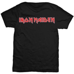 Iron Maiden -  Logo Men's Black T Shirt (S) in the group MERCH / T-Shirt / Summer T-shirt 23 at Bengans Skivbutik AB (2626309)