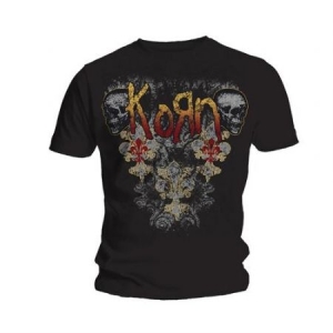 Korn -  Skulldelis Mens Black T Shirt: X Large (XL) in the group MERCH / T-Shirt / Summer T-shirt 23 at Bengans Skivbutik AB (2626331)