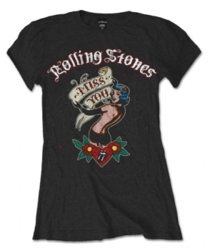 R: Rolling Stones Miss You Black Ladies T Shirt: L -  T-shirt L (L) in the group MERCH / T-Shirt / Summer T-shirt 23 at Bengans Skivbutik AB (2628364)