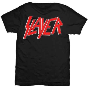 Slayer Classic Logo Men's Black T Shirt: - T-shirt XL in the group MERCHANDISE / T-shirt / Heavy Metal at Bengans Skivbutik AB (2628856)