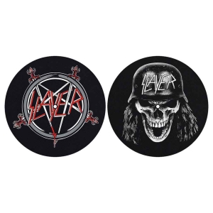 Slayer - Pentagram/Wehrmacht Slipmat Pair i gruppen MERCHANDISE / Merch / Hårdrock hos Bengans Skivbutik AB (2645227)