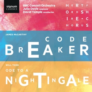 Mccarthy James Todd Will - Codebreaker & Ode To A Nightingale in the group CD / Klassiskt at Bengans Skivbutik AB (2721338)