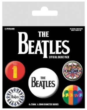 The Beatles - The Beatles (Black) Badge Pack Pin in the group OTHER / MK Test 7 at Bengans Skivbutik AB (2988064)