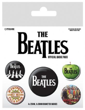 The Beatles - The Beatles (White) Badge Pack Pin in the group CDON - Exporterade Artiklar_Manuellt / Merch_CDON_exporterade at Bengans Skivbutik AB (2988072)