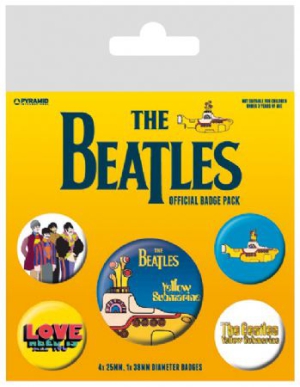 The Beatles - The Beatles (Yellow Submarine) Badge Pac in the group OTHER / MK Export CDON Merch at Bengans Skivbutik AB (2988074)