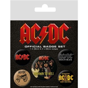 AC/DC - AC/DC Badge Pack Pin (Logo) in the group OTHER / MK Export CDON Merch at Bengans Skivbutik AB (2988081)