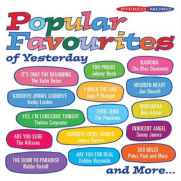 Blandade Artister - Popular Favourites Of Yesterday in the group CD / Pop-Rock at Bengans Skivbutik AB (3034748)