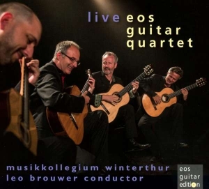 Brouwer Leo Gismonti Egberto To - Eos Guitar Quartet Live At Winterth in the group CD / Klassiskt at Bengans Skivbutik AB (3075261)
