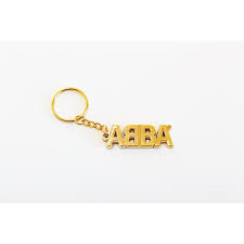 Abba - Keyring - Abba Logo Gold in the group Julspecial19 at Bengans Skivbutik AB (315835)
