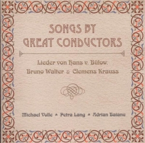 Buelow/Walter/Krauss - Dirigentenlieder in the group CD / Klassiskt at Bengans Skivbutik AB (3187460)