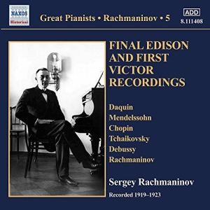 Rachmaninov Sergey - Final Edison And First Victor Recor in the group CD / Klassiskt at Bengans Skivbutik AB (3272722)