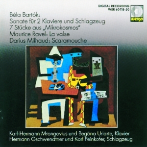 Bartok Ravel Milhaud - Sonate Für 2 Klaviere Und Schlagzeu in the group Externt_Lager /  at Bengans Skivbutik AB (3330217)