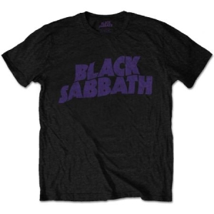 Black Sabbath -  Men's Tee: Wavy Logo Vintage (M) in the group MERCHANDISE / T-shirt / Hårdrock at Bengans Skivbutik AB (3351383)