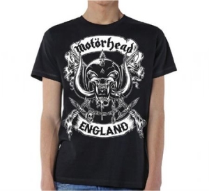Motorhead - Motörhead Crossed Swords England Crest T-shirt S in the group OTHER / Merch CDON 2306 at Bengans Skivbutik AB (3377767)