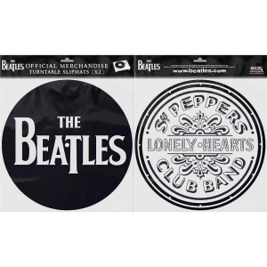 The Beatles - Drop T Logo & Sgt Pepper Drum Slipmat Pa in the group MERCHANDISE / Merch / Pop-Rock at Bengans Skivbutik AB (3407111)