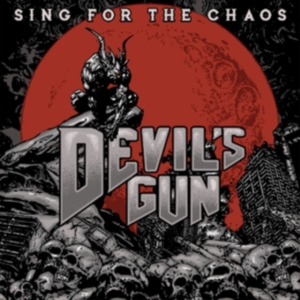 Devils Gun - Sing For The Chaos - Red in the group VINYL / Hårdrock,Svensk Musik at Bengans Skivbutik AB (3488293)