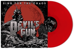 Devils Gun - Sing For The Chaos - Red in the group VINYL / Hårdrock,Svensk Musik at Bengans Skivbutik AB (3488293)