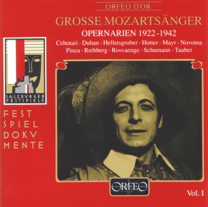 Mozart W A - Grosse Mozartsänger, Vol. 1 in the group Externt_Lager /  at Bengans Skivbutik AB (3489932)