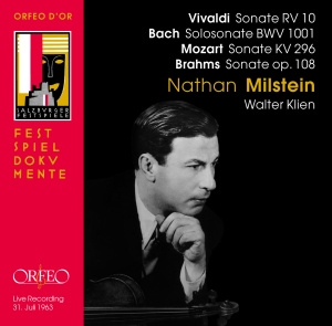 Bach / Brahms / Mozart - Nathan Milstein, Live Recording 196 in the group Externt_Lager /  at Bengans Skivbutik AB (3489959)