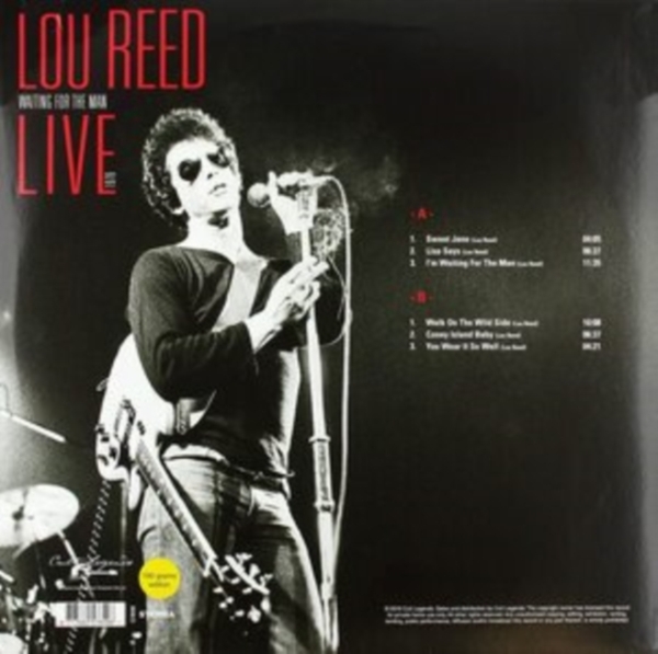 Reed Lou - Waiting For The Man Live 1976 (180G in the group VINYL / Bestsellers at Bengans Skivbutik AB (3513020)